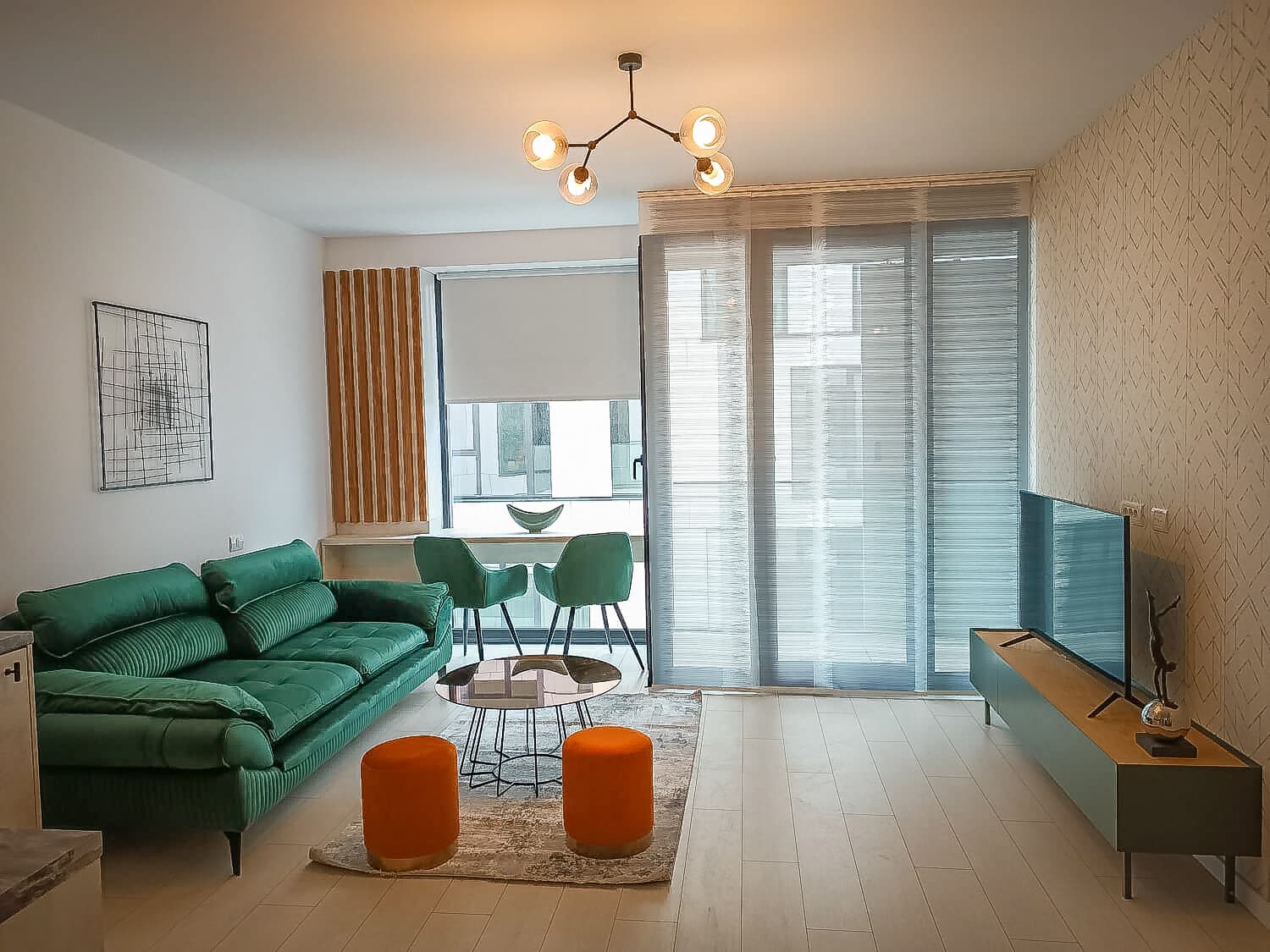 Finished residential living room, Bucharest