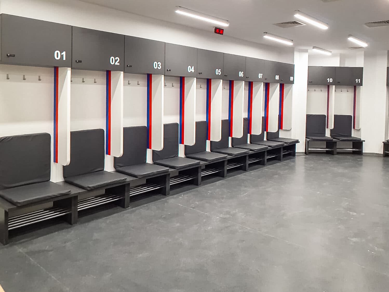 Fitted locker rooms, Steaua Stadium